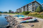 Seasons beach is the perfect place to launch paddle boards or kayaks 